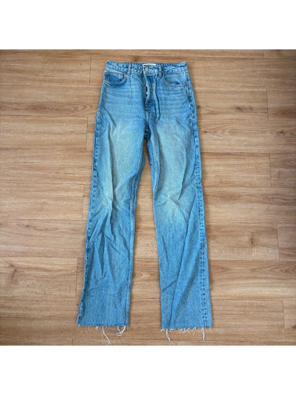 Reformation Cynthia High Rise Straight Leg Long Jeans Blue Women’s Size 27